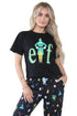 Womens Elf Christmas Printed Pyjamas Set